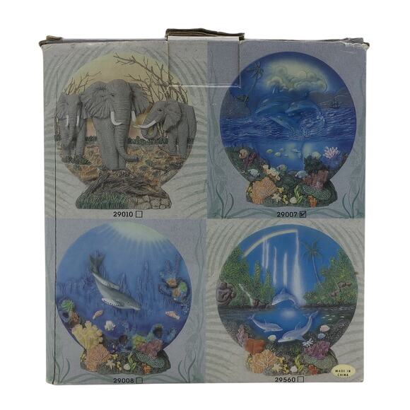 Classic Wildlife Collection Dolphin Plate and Base Ceramic 3D Nautical Sea Life - Picture 6 of 6
